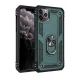 Apple iPhone 11 Pro Kılıf Sofya Yüzüklü Silikon Kapak - Yeşil