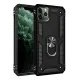 Apple iPhone 11 Pro Max Kılıf Sofya Yüzüklü Silikon Kapak - Siyah
