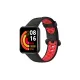 Xiaomi Redmi Watch 2 Spor Delikli Kordon - Siyah-Kırmızı