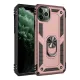Apple iPhone 11 Pro Max Kılıf Sofya Yüzüklü Silikon Kapak - Rose