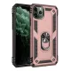 Apple iPhone 11 Pro Max Kılıf Sofya Yüzüklü Silikon Kapak - Rose