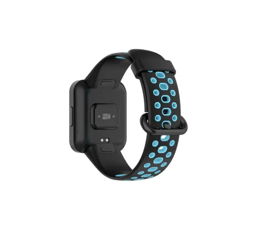 Xiaomi Redmi Watch 2 Spor Delikli Kordon - Siyah-Mavi