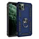 Apple iPhone 11 Pro Max Kılıf Sofya Yüzüklü Silikon Kapak - Lacivert