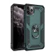 Apple iPhone 11 Pro Max Kılıf Sofya Yüzüklü Silikon Kapak - Yeşil