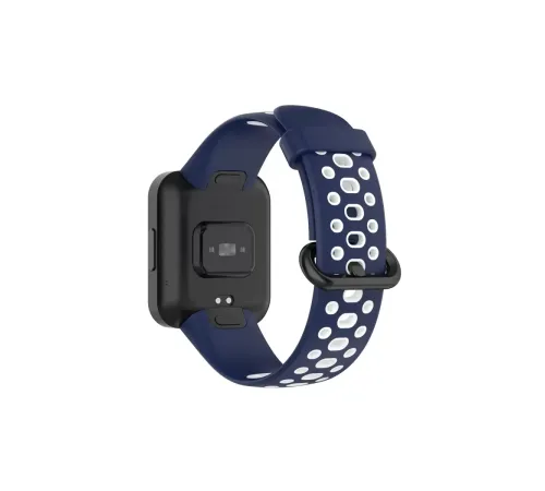 Xiaomi Redmi Watch 2 Spor Delikli Kordon - Lacivert-Beyaz