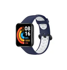 Xiaomi Redmi Watch 2 Spor Delikli Kordon - Lacivert-Beyaz