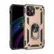 Apple iPhone 12 Mini Kılıf Sofya Yüzüklü Silikon Kapak - Gold