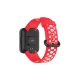 Xiaomi Redmi Watch 2 Spor Delikli Kordon - Kırmızı-Beyaz