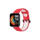 Xiaomi Redmi Watch 2 Spor Delikli Kordon - Kırmızı-Beyaz