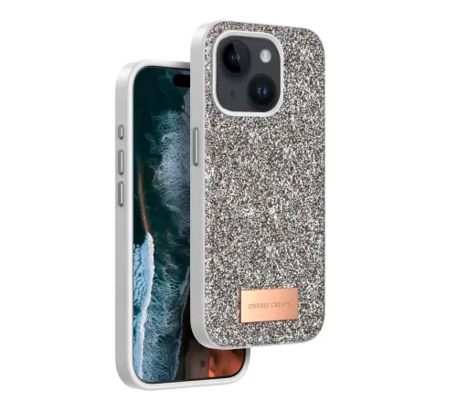Apple iPhone 15 Bright Simli Kapak - Gold
