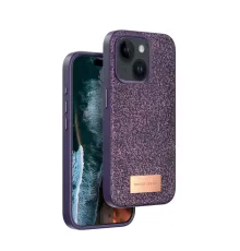 Apple iPhone 15 Bright Simli Kapak - Derin Mor
