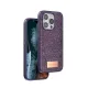Apple iPhone 15 Pro Bright Simli Kapak - Derin Mor