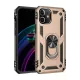 Apple iPhone 12 Kılıf Sofya Yüzüklü Silikon Kapak - Gold