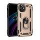 Apple iPhone 12 Kılıf Sofya Yüzüklü Silikon Kapak - Gold
