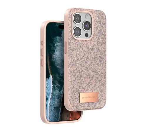 Apple iPhone 15 Pro Max Bright Simli Kapak - Pembe