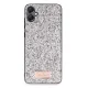 Samsung Galaxy A05 Bright Simli Kapak - Gümüş
