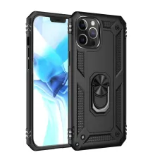 Apple iPhone 12 Pro Max Kılıf Sofya Yüzüklü Silikon Kapak - Siyah