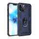 Apple iPhone 12 Pro Max Kılıf Sofya Yüzüklü Silikon Kapak - Lacivert