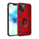 Apple iPhone 12 Pro Max Kılıf Sofya Yüzüklü Silikon Kapak - Kırmızı