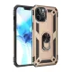 Apple iPhone 12 Pro Max Kılıf Sofya Yüzüklü Silikon Kapak - Gold
