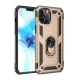 Apple iPhone 12 Pro Max Kılıf Sofya Yüzüklü Silikon Kapak - Gold