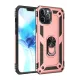 Apple iPhone 12 Pro Max Kılıf Sofya Yüzüklü Silikon Kapak - Rose
