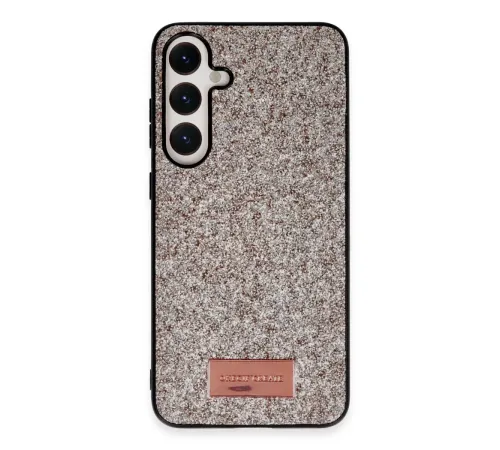 Samsung Galaxy A55 5G Bright Simli Kapak - Gold