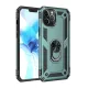 Apple iPhone 12 Pro Max Kılıf Sofya Yüzüklü Silikon Kapak - Yeşil