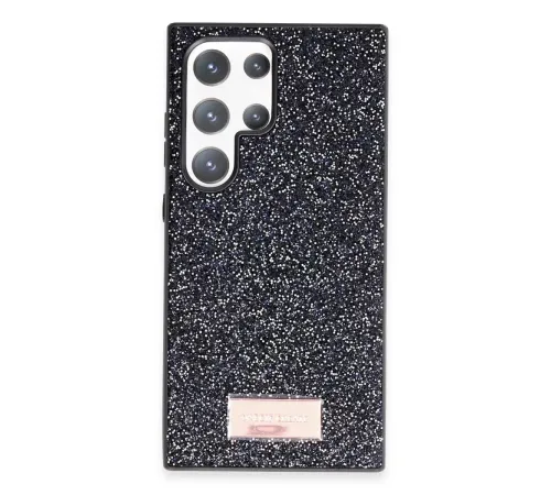 Samsung Galaxy S23 Ultra Bright Simli Kapak - Siyah