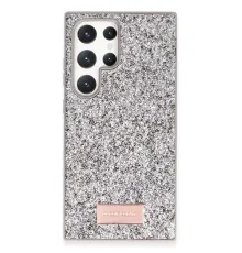 Samsung Galaxy S23 Ultra Bright Simli Kapak - Gümüş