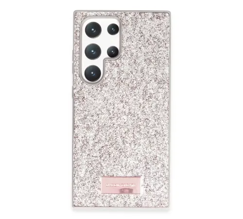 Samsung Galaxy S23 Ultra Bright Simli Kapak - Gold