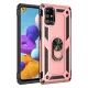 Samsung Galaxy M31S Kılıf Sofya Yüzüklü Silikon Kapak - Rose