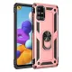 Samsung Galaxy M31S Kılıf Sofya Yüzüklü Silikon Kapak - Rose