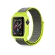 Apple Watch 42mm Hasırlı Cırtcırtlı Kasalı Kordon - Yeşil