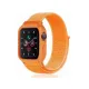 Apple Watch 42mm Hasırlı Cırtcırtlı Kasalı Kordon - Turuncu