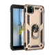 Huawei Y5P Kılıf Sofya Yüzüklü Silikon Kapak - Gold