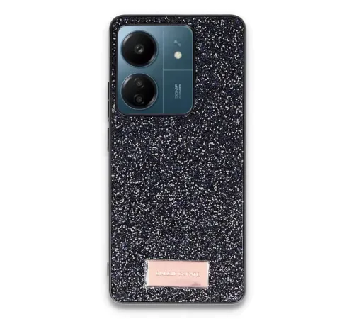 Xiaomi Redmi 13C Bright Simli Kapak - Siyah