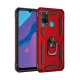 Huawei Y6P Kılıf Sofya Yüzüklü Silikon Kapak - Kırmızı
