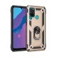 Huawei Y6P Kılıf Sofya Yüzüklü Silikon Kapak - Gold