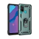Huawei Y6P Kılıf Sofya Yüzüklü Silikon Kapak - Yeşil