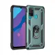 Huawei Y6P Kılıf Sofya Yüzüklü Silikon Kapak - Yeşil