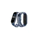 Xiaomi Mi Band 6 Spor Delikli Kordon - Lacivert-Beyaz