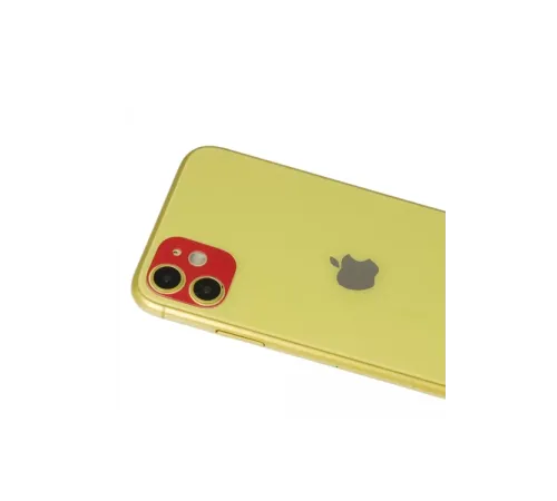 Apple iPhone 11 Rainbow Kamera Lens Koruma Cam - Kırmızı