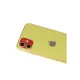 Apple iPhone 11 Rainbow Kamera Lens Koruma Cam - Kırmızı