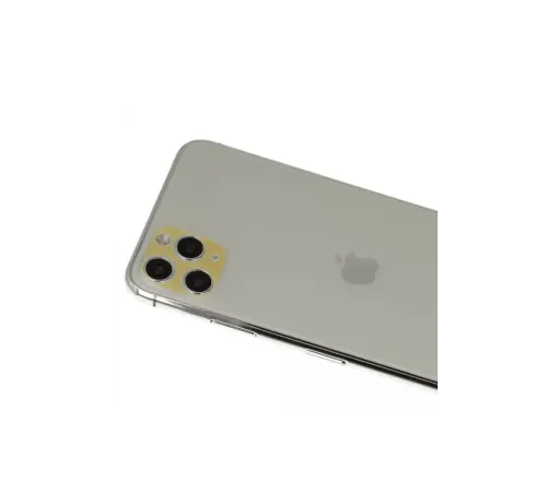 Apple iPhone 11 Pro Max Rainbow Kamera Lens Koruma Cam - Gold