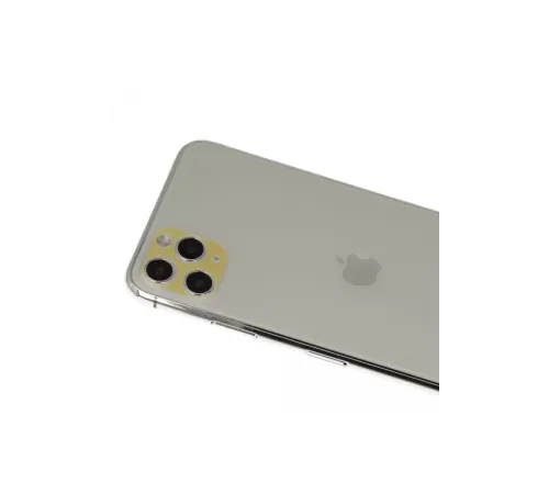 Apple iPhone 11 Pro Max Rainbow Kamera Lens Koruma Cam - Gold