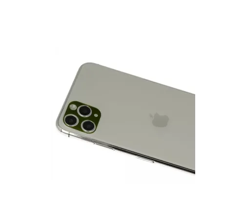 Apple iPhone 11 Pro Max Rainbow Kamera Lens Koruma Cam - Yeşil