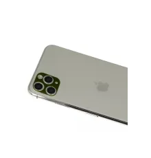 Apple iPhone 11 Pro Max Rainbow Kamera Lens Koruma Cam - Yeşil