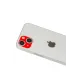 Apple iPhone 13 Rainbow Kamera Lens Koruma Cam - Kırmızı