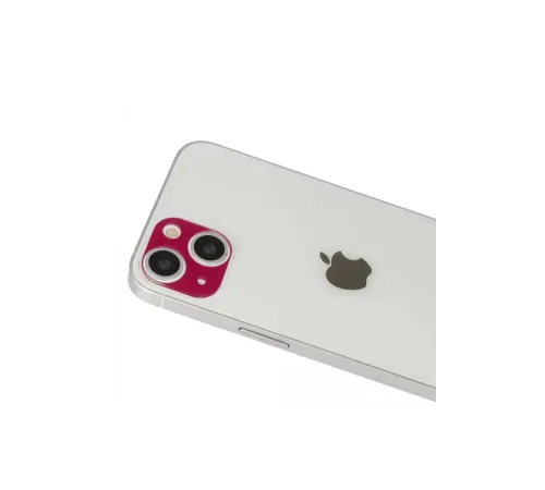 Apple iPhone 13 Rainbow Kamera Lens Koruma Cam - Koyu Kırmızı
